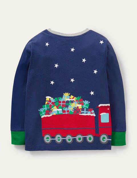 Fun Christmas T-shirt - Starboard Blue Santa Express Fun Christmas T-shirt - Starboard Blue Santa Express