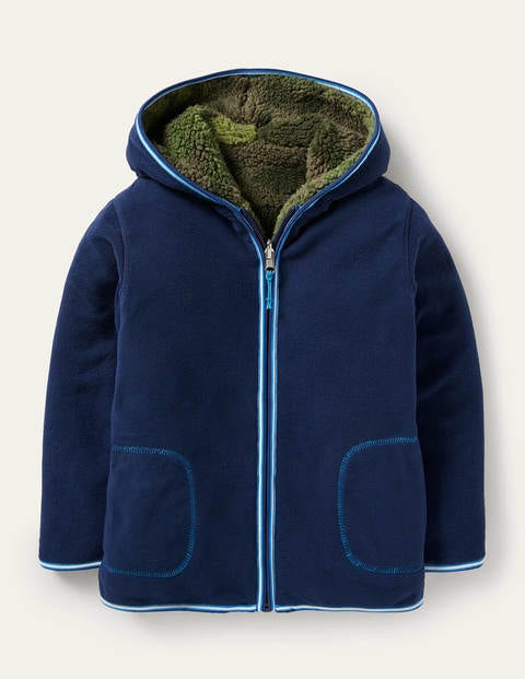 Cosy Reversible Zip-up Hoodie - Dark Khaki Camo Cosy Reversible Zip-up Hoodie - Dark Khaki Camo