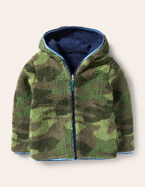 Cosy Reversible Zip-up Hoodie - Dark Khaki Camo Cosy Reversible Zip-up Hoodie - Dark Khaki Camo