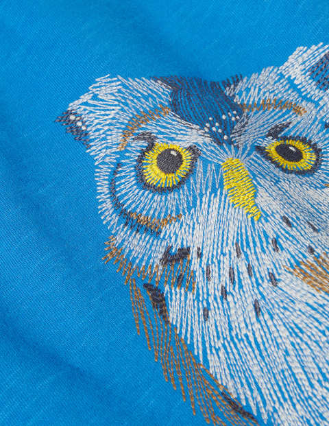 Superstitch Owl Sweatshirt - Elizabethan Blue Superstitch Owl Sweatshirt - Elizabethan Blue