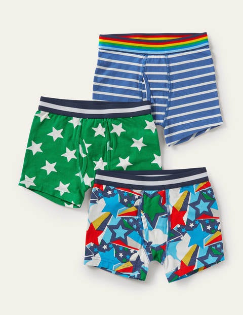 Jersey-Boxershorts im 3er-Pack - Bunt, Sterne Jersey-Boxershorts im 3er-Pack - Bunt, Sterne