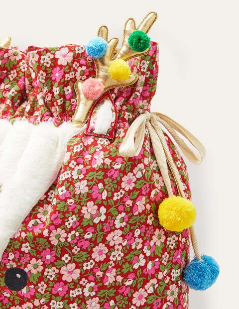 Christmas Gift Sack - Floral Reindeer Christmas Gift Sack - Floral Reindeer