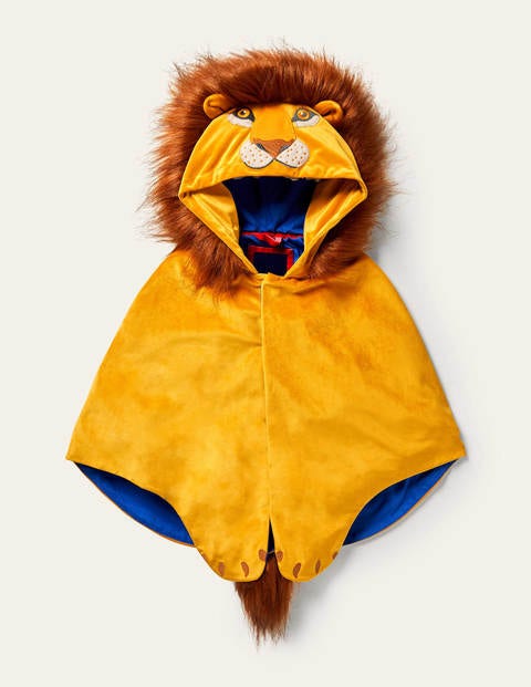 Fancy Dress Velvet Cape - Honeycomb Lion Fancy Dress Velvet Cape - Honeycomb Lion