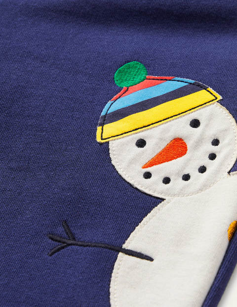 Jogginghose mit Applikation - Segelblau, Weihnachtsmotiv Jogginghose mit Applikation - Segelblau, Weihnachtsmotiv