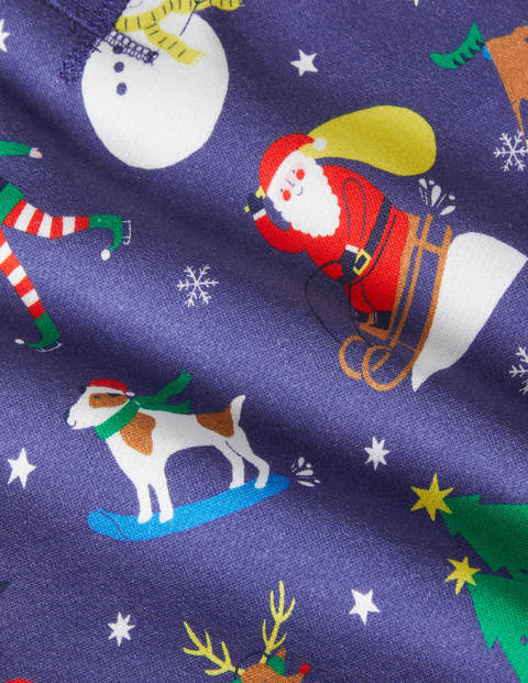 Printed Sweatshirt - Starboard Blue Festive Friends Printed Sweatshirt - Starboard Blue Festive Friends