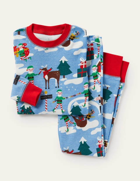 Snug Long John Pyjamas - Surfboard Blue Elves Snug Long John Pyjamas - Surfboard Blue Elves