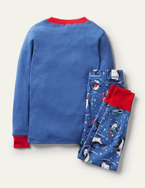 Snug Long John Pyjamas - Elizabethan Blue Penguins Snug Long John Pyjamas - Elizabethan Blue Penguins