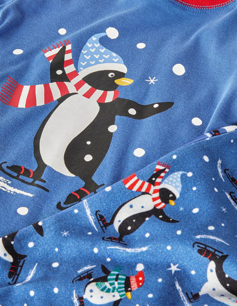 Snug Long John Pyjamas - Elizabethan Blue Penguins Snug Long John Pyjamas - Elizabethan Blue Penguins