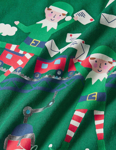 Christmas Deliveries T-shirt - Highland Green Elf Factory Christmas Deliveries T-shirt - Highland Green Elf Factory