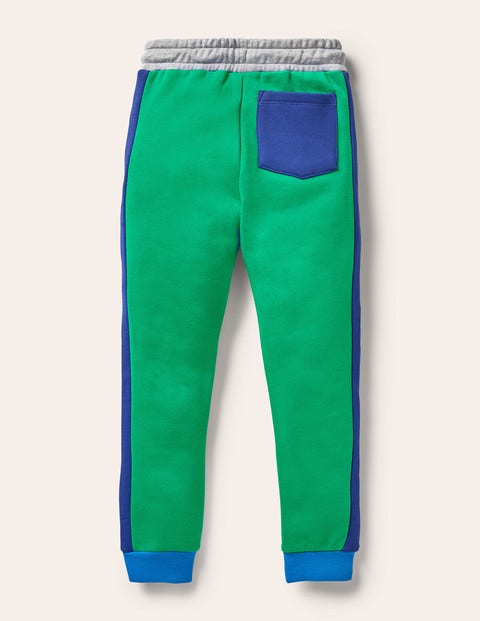 Contrast Leg Joggers - Green Pepper/Moroccan Blue Contrast Leg Joggers - Green Pepper/Moroccan Blue