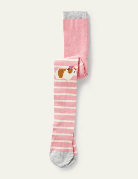 Gemusterte Strumpfhosen - Kirschblütenrosa, Meerschweinchen Gemusterte Strumpfhosen - Kirschblütenrosa, Meerschweinchen