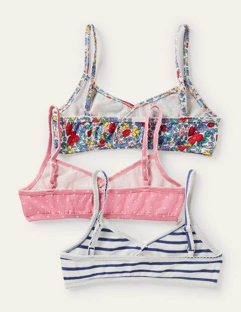 Crossover Crop Tops 3 Pack - Multi Floral Spot Crossover Crop Tops 3 Pack - Multi Floral Spot