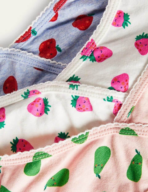 Kurze Oberteile mit Crossover-Design im 3er-Pack - Bunt, Früchte Kurze Oberteile mit Crossover-Design im 3er-Pack - Bunt, Früchte