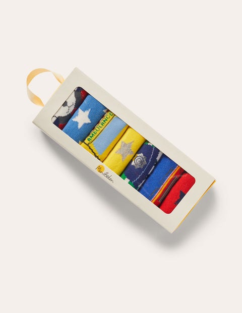 Sock Box 7 Pack - Multi Officers Sock Box 7 Pack - Multi Officers