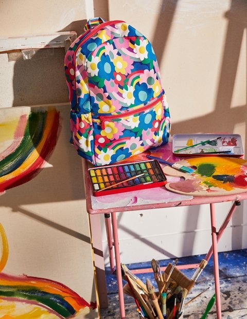 School Bag - Rainbow Flower School Bag - Rainbow Flower