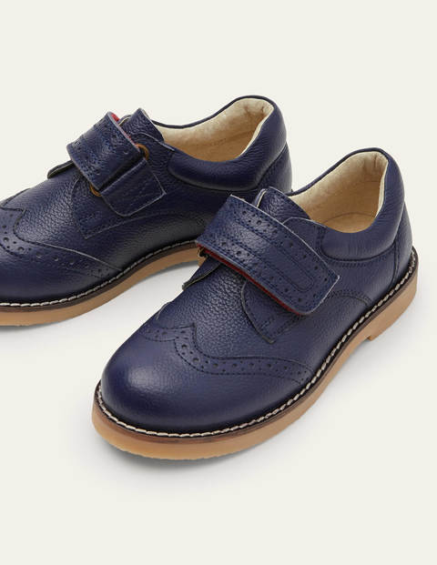 Leather Shoes - College Navy Leather Shoes - College Navy