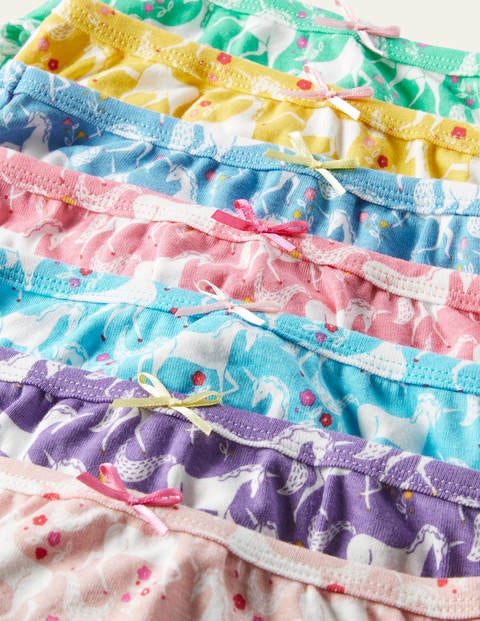 Unterhosen im 7er-Pack - Bunt, Einhorn/Blumen Unterhosen im 7er-Pack - Bunt, Einhorn/Blumen