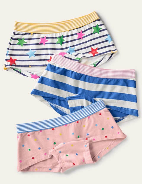 보덴 걸즈 언더웨어 3팩 Boden Shorties 3 Pack - Multi Star