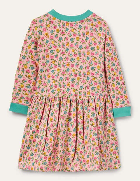 Jersey Sweatshirt Dress - Provence Pink Patchwork Floral Jersey Sweatshirt Dress - Provence Pink Patchwork Floral