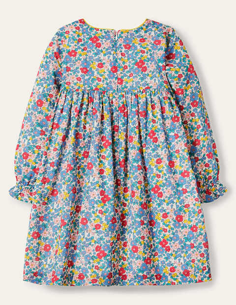 Smocked Dress - Multi Apple Blossom Floral Smocked Dress - Multi Apple Blossom Floral