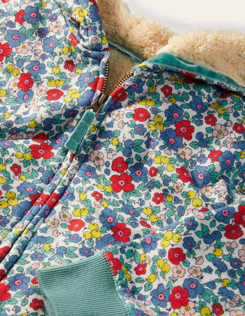 Hoodie mit kuscheligem Futter - Bunt, Apfelblüten Hoodie mit kuscheligem Futter - Bunt, Apfelblüten