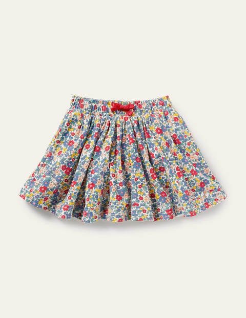 Woven Twirly Skirt - Multi Apple Blossom Floral