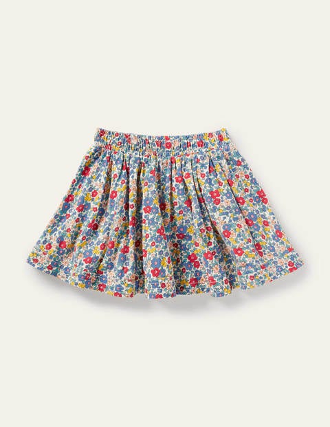Woven Twirly Skirt - Multi Apple Blossom Floral