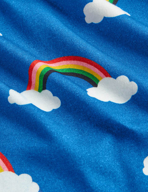 Cosy Glow In The Dark Pajamas - Moroccan Blue Rainbow Cloud Cosy Glow In The Dark Pajamas - Moroccan Blue Rainbow Cloud