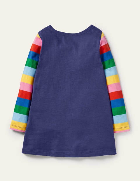 Appliqué Pocket Tunic - Starboard Blue Planets Appliqué Pocket Tunic - Starboard Blue Planets