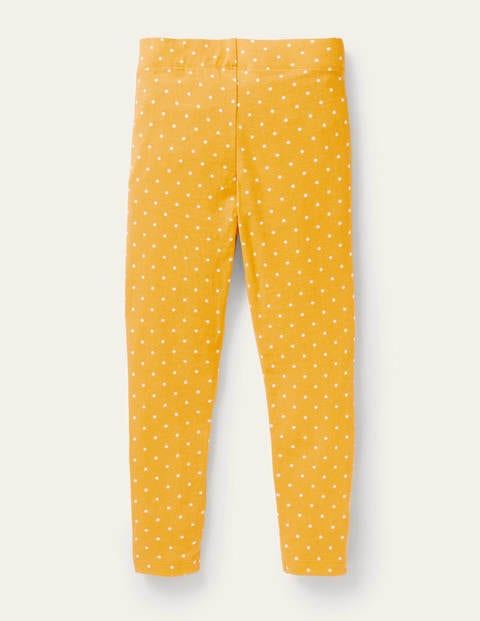 Fun Leggings - Honeycomb Yellow Pin Spot