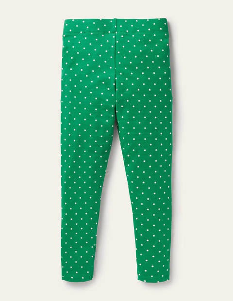 Fun Leggings - Highland Green Pin Spot Fun Leggings - Highland Green Pin Spot