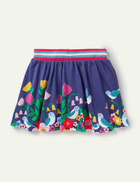 Jersey Skort - Multi Garden Birds Jersey Skort - Multi Garden Birds