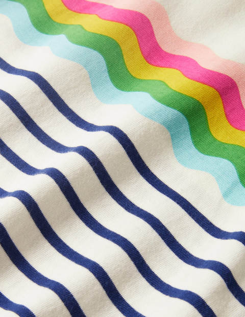 Everyday Breton - Ivory/Navy Rainbow Wave Everyday Breton - Ivory/Navy Rainbow Wave
