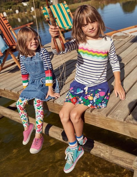 Everyday Breton - Ivory/Navy Rainbow Wave Everyday Breton - Ivory/Navy Rainbow Wave