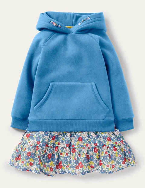 보덴 걸즈 원피스 Boden 코스y Hooded Dress - Multi Apple Blossom Floral