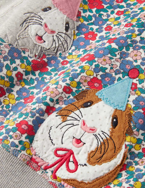 Sweat cosy à appliqué - Floral Blossom Guinea Pigs Sweat cosy à appliqué - Floral Blossom Guinea Pigs