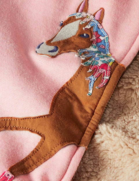 Fun Shaggy-lined Hoodie - Boto Pink Horse Fun Shaggy-lined Hoodie - Boto Pink Horse