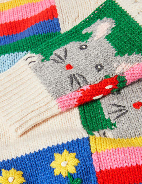 Patchwork Sweater - Ecru Marl Patchwork Sweater - Ecru Marl
