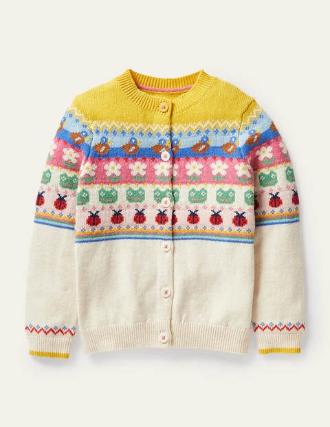 Laura Cardigan - Ecru Meliert Laura Cardigan - Ecru Meliert