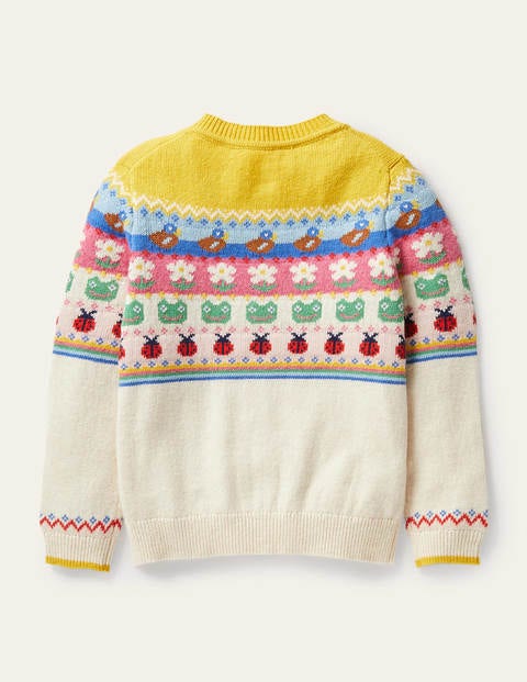 Laura Cardigan - Ecru Meliert Laura Cardigan - Ecru Meliert