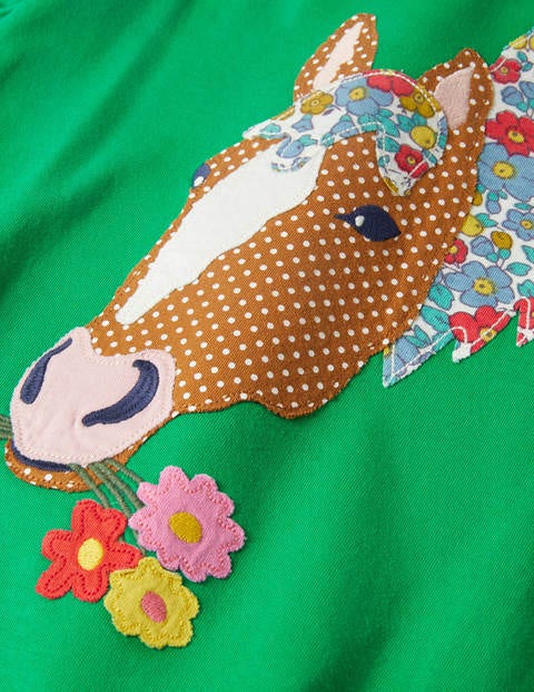 Front & Back T-shirt - Green Pepper Horse Front & Back T-shirt - Green Pepper Horse