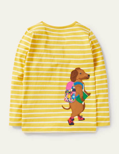 Front & Back T-shirt - Yellow/ Ivory Animals Front & Back T-shirt - Yellow/ Ivory Animals