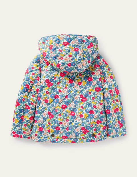 Quilted Jacket - Multi Apple Blossom Floral Quilted Jacket - Multi Apple Blossom Floral
