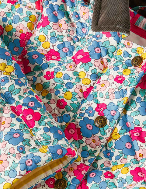 Quilted Jacket - Multi Apple Blossom Floral Quilted Jacket - Multi Apple Blossom Floral