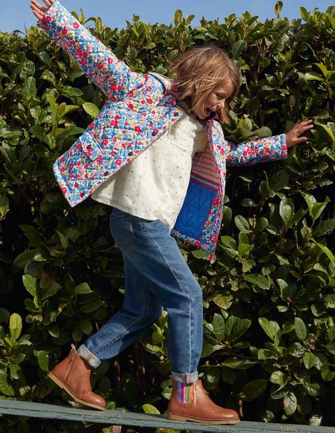 Quilted Jacket - Multi Apple Blossom Floral Quilted Jacket - Multi Apple Blossom Floral