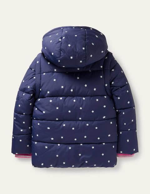 Cosy 2 in 1 Padded Jacket - College Navy Confetti Star Cosy 2 in 1 Padded Jacket - College Navy Confetti Star