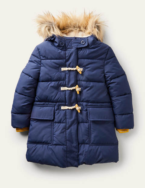 보덴 걸즈 롱패딩 Boden Longline Padded Jacket - College Navy