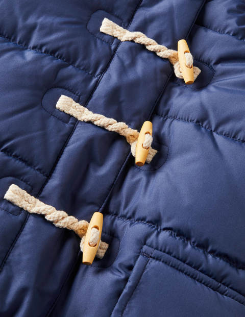Longline Padded Jacket - College Navy Longline Padded Jacket - College Navy