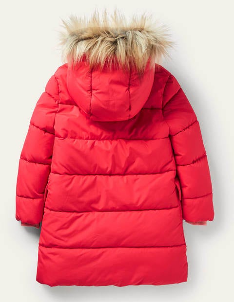 Lange Jacke mit Wattierung - Rockabilly-Rot Lange Jacke mit Wattierung - Rockabilly-Rot