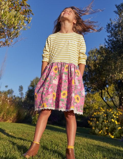 Hotchpotch Dress - Pink Lemonade Berry Patch Hotchpotch Dress - Pink Lemonade Berry Patch